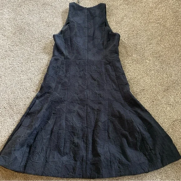 Halston Heritage Dress Sz 10 Evening Collection Black Jacquard Sleeveless NWT - Picture 6 of 7